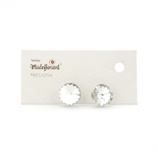 Cercei Round Stones Rivoli 12mm, Model 213 Cercei Round Stones Rivoli 12mm, Model 213