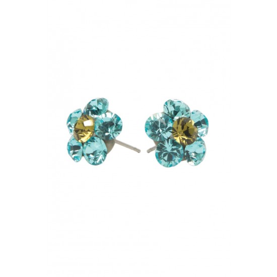 Cercei Round Stones Ss24, Miidefloriart, Model 108 Cercei Round Stones Ss24, Miidefloriart, Model 108