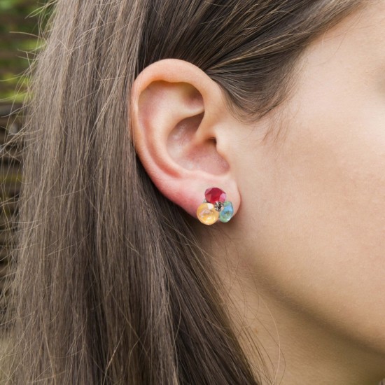 Cercei Round Stones Ss29, Miidefloriart , Model 53 Cercei Round Stones Ss29, Miidefloriart , Model 53