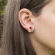 Cercei Round Stones Ss29, Miidefloriart , Model 85 Cercei Round Stones Ss29, Miidefloriart , Model 85