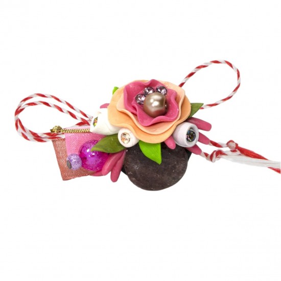 Martisor Tip Brosa Cu Piatra Semipretioasa, Mbp0003