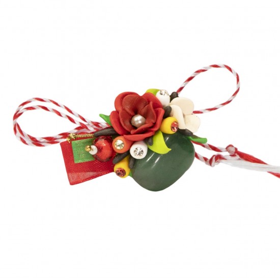 Martisor Tip Brosa Cu Piatra Semipretioasa , Mbp0004