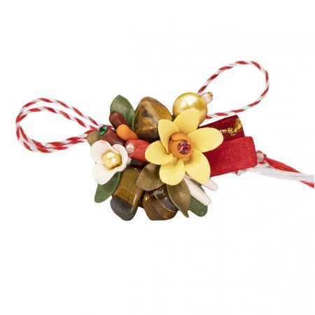 Martisor Tip Brosa Cu Piatra Semipretioasa , Mbp0007