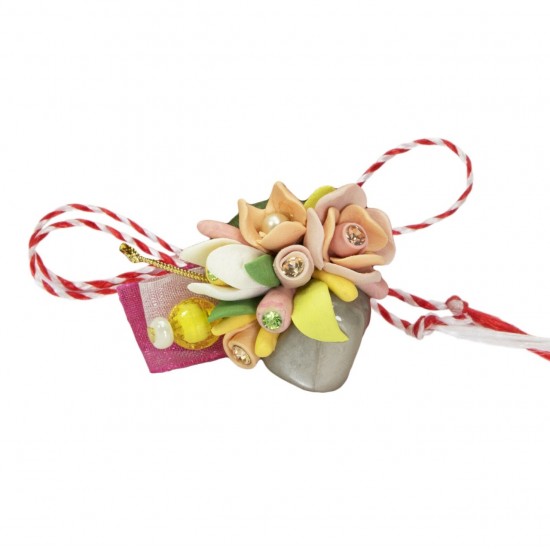 Martisor Tip Brosa Cu Piatra Semipretioasa , Mbp0008