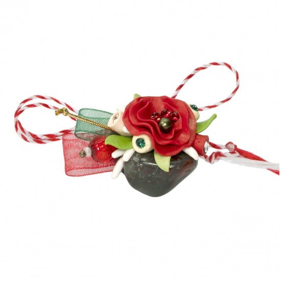 Martisor Tip Brosa Cu Piatra Semipretioasa , Mbp0010