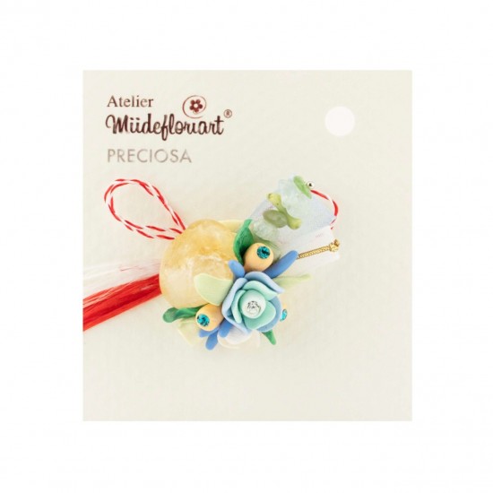 Martisor Tip Brosa Cu Piatra Semipretioasa , Mbp0016