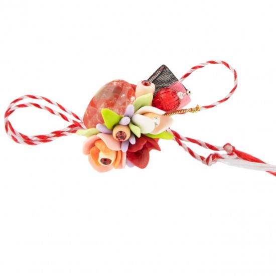 Martisor Tip Brosa Cu Piatra Semipretioasa , Mbp0017
