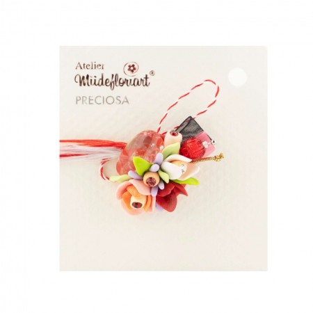 Martisor Tip Brosa Cu Piatra Semipretioasa , Mbp0017