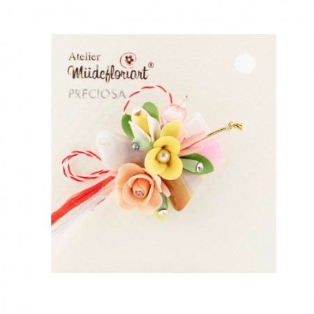 Martisor Tip Brosa Cu Piatra Semipretioasa , Mbp0021