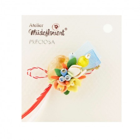 Martisor Tip Brosa Cu Piatra Semipretioasa , Mbp0022