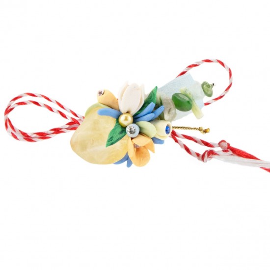 Martisor Tip Brosa Cu Piatra Semipretioasa , Mbp0024
