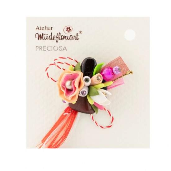 Martisor Tip Brosa Cu Piatra Semipretioasa , Mbp0028