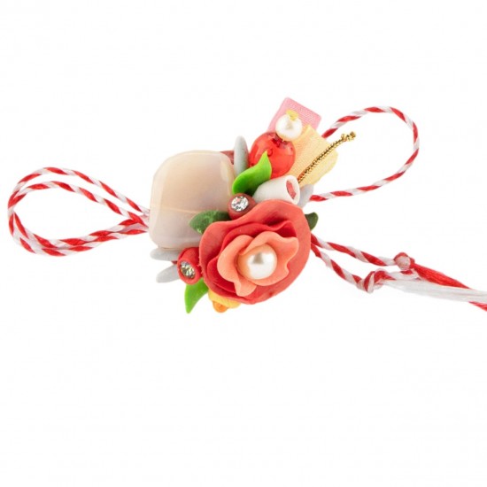 Martisor Tip Brosa Cu Piatra Semipretioasa , Mbp0030