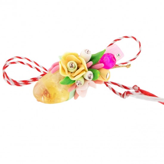 Martisor Tip Brosa Cu Piatra Semipretioasa , Mbp0034