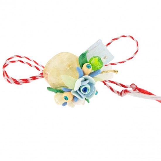 Martisor Tip Brosa Cu Piatra Semipretioasa , Mbp0036