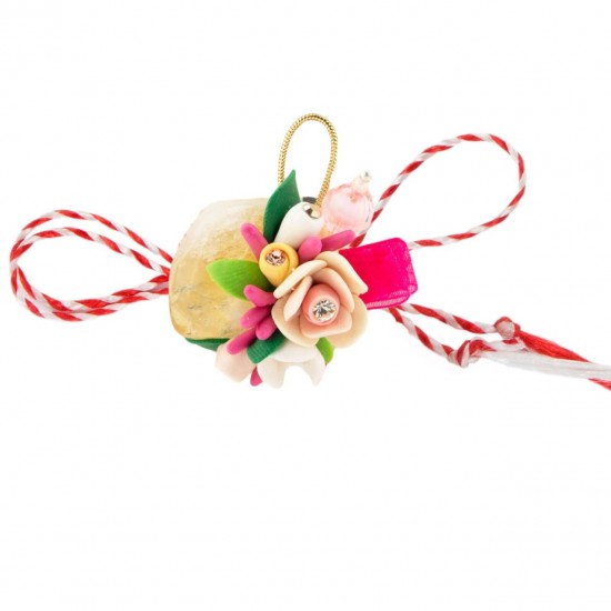 Martisor Tip Brosa Cu Piatra Semipretioasa , Mbp0041
