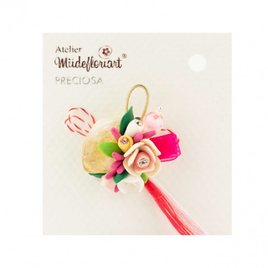 Martisor Tip Brosa Cu Piatra Semipretioasa , Mbp0041