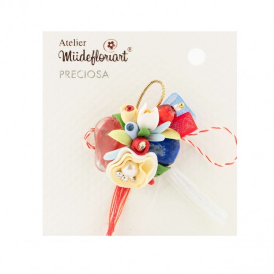 Martisor Tip Brosa Cu Piatra Semipretioasa , Mbp0043