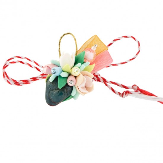 Martisor Tip Brosa Cu Piatra Semipretioasa , Mbp0047
