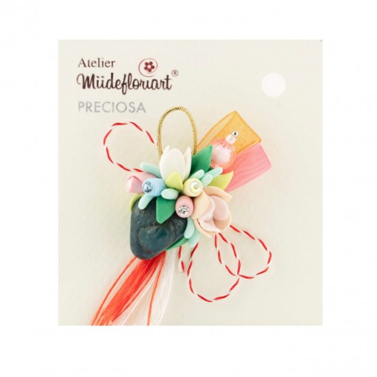 Martisor Tip Brosa Cu Piatra Semipretioasa , Mbp0047