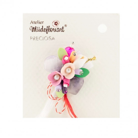 Martisor Tip Brosa Cu Piatra Semipretioasa , Mbp0049
