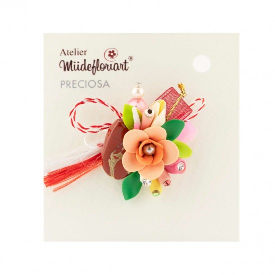 Martisor Tip Brosa Cu Piatra Semipretioasa , Mbp0054