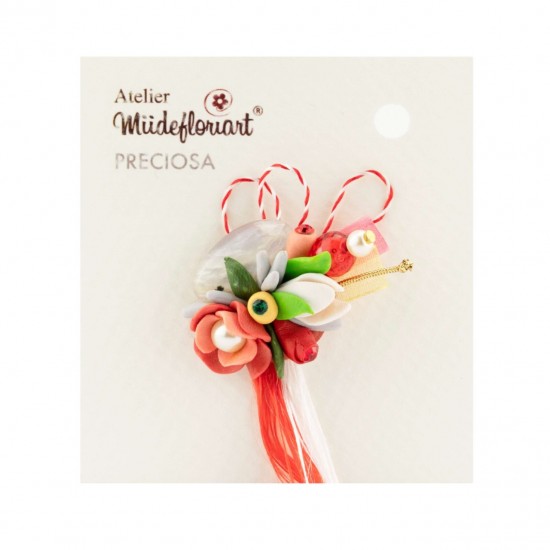 Martisor Tip Brosa Cu Piatra Semipretioasa , Mbp0055