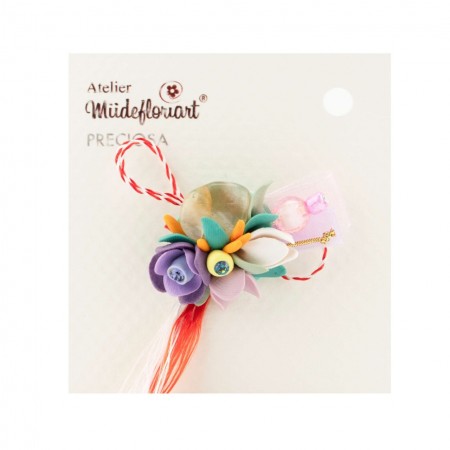 Martisor Tip Brosa Cu Piatra Semipretioasa , Mbp0056