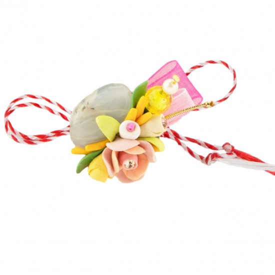 Martisor Tip Brosa Cu Piatra Semipretioasa , Mbp0058
