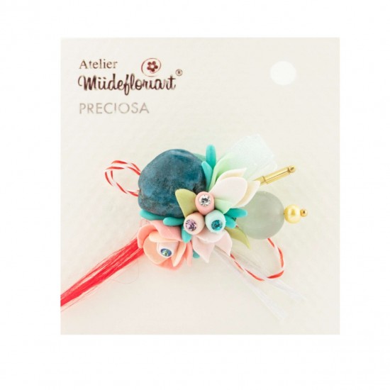 Martisor Tip Brosa Cu Piatra Semipretioasa , Mbp0062