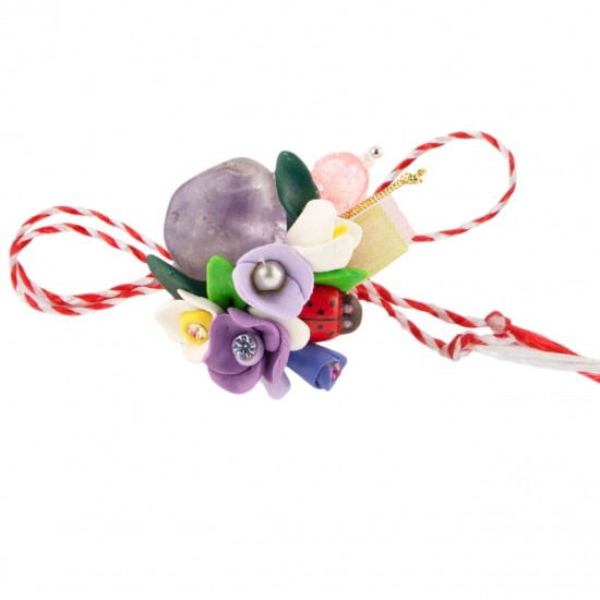 Martisor Tip Brosa Cu Piatra Semipretioasa , Mbp0066