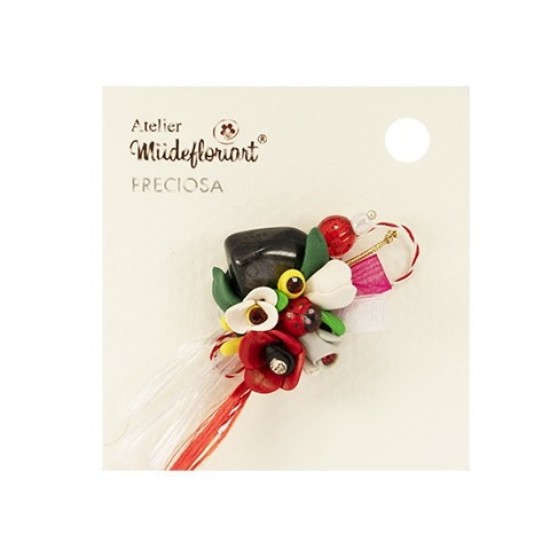 Martisor Tip Brosa Cu Piatra Semipretioasa, Mbp0068
