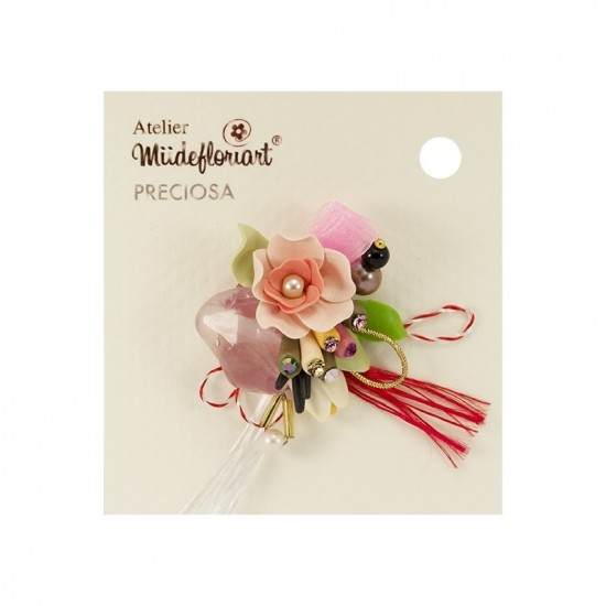 Martisor Tip Brosa Cu Piatra Semipretioasa, Mbp0072
