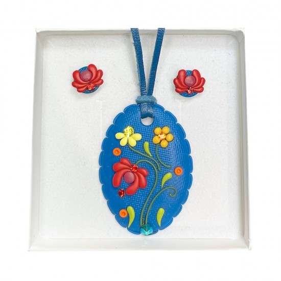 Set Cu Cercei Bobite Motive Traditionale Model 06 Set Cu Cercei Bobite Motive Traditionale Model 06