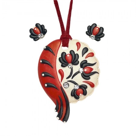 Set Cu Cercei Bobite Motive Traditionale Model 08