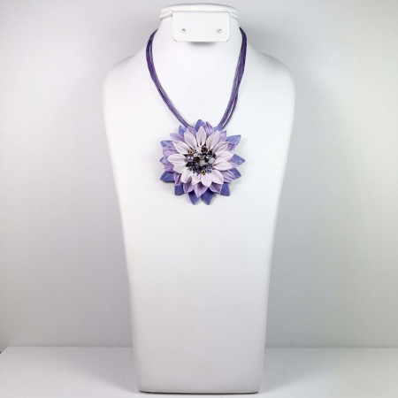 Set Handmade Cu Cercei Lungi Cu Cristale, Model 32