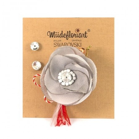 Set Martisor Cu Brosa Flori De Mac Mbfm0003