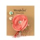 Set Martisor Cu Brosa Flori De Mac Mbfm0005