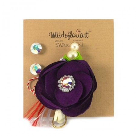 Set Martisor Cu Brosa Flori De Mac Mbfm0007