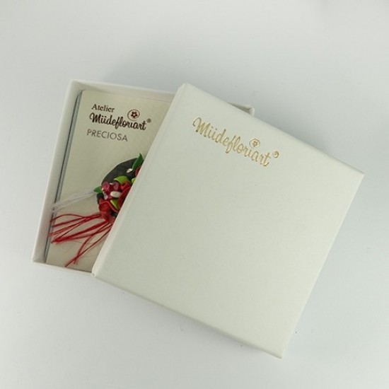 Set Martisor Cu Brosa Flori De Mac Mbfm0007