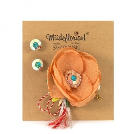 Set Martisor Cu Brosa Flori De Mac Mbfm0008