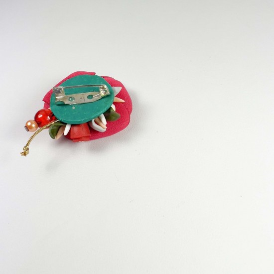Set Martisor Cu Brosa Flori De Mac Mbfm0011
