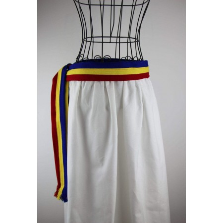 Brâu tricolor țesut 180 x 5,5 cm